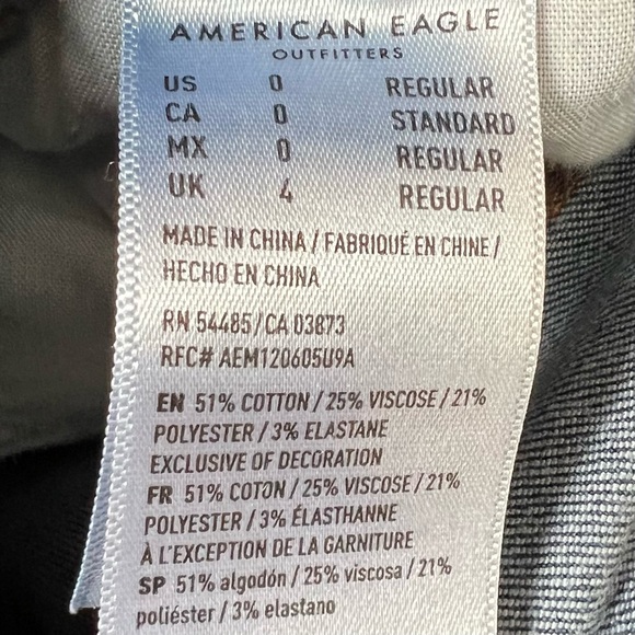 Bundle of Two American Eagle Outfitters Women Sizes 0 Long/Regular Jegging Jeans - Picture 9 of 16